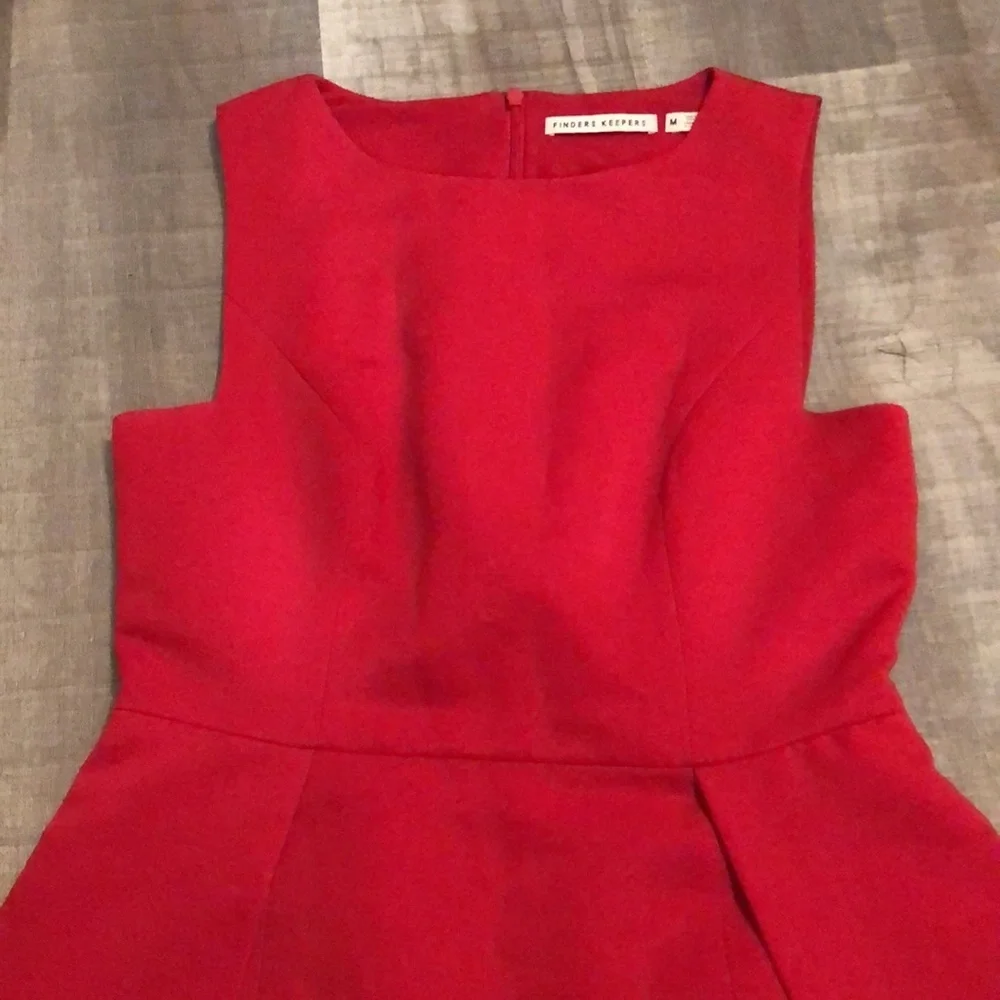 Finders Keepers Frame asymmetrical red mini dress - Picture 10 of 11